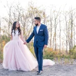 Long Train Dress vs. Regular Dress for Engagement Photos – What Actually Photographs Better